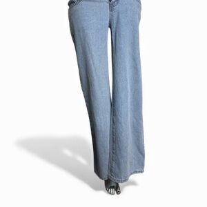 Edikted Light Blue Flare Jeans